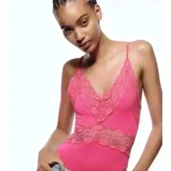 Zara pink  lace bodysuit - Picture 10 of 11